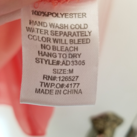 Miami brand Chiffon Fit and Flare Prom Dress with sequins at waist Medium - Picture 5 of 6